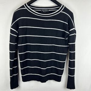 Banana Republic black strapped merino wool blend sweater M